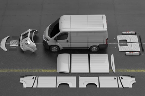 Citroen Relay with the Type H project's parts
