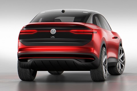 VW I.D. Crozz rear three quarter shot