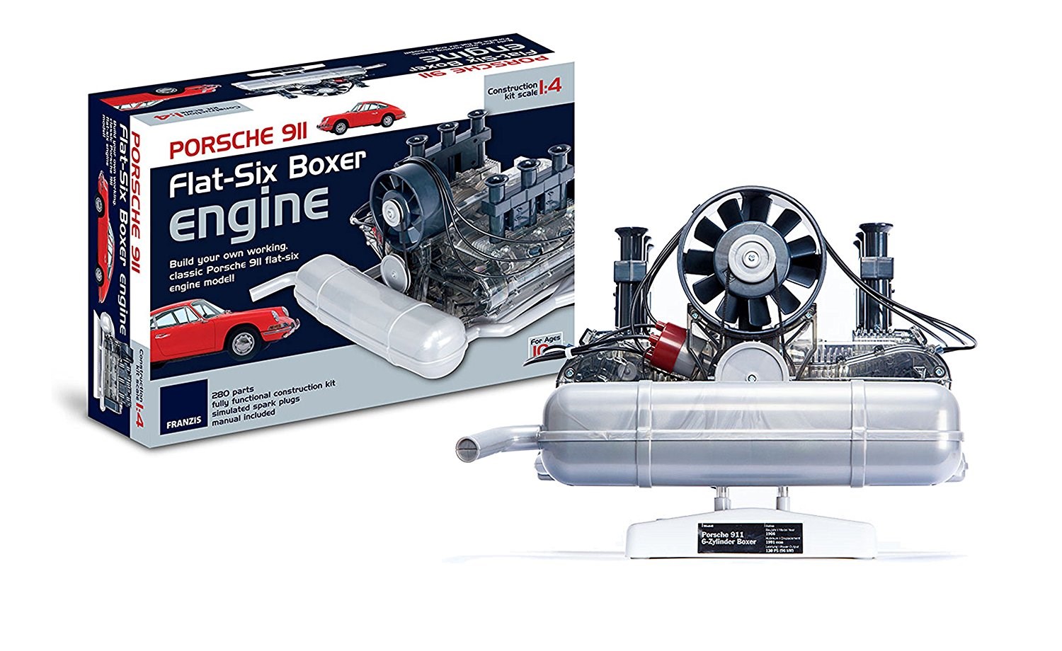 The flat six Porsche model engine on test ...