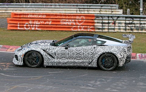 The new Corvette ZR1 caught testing at the Nordschleife