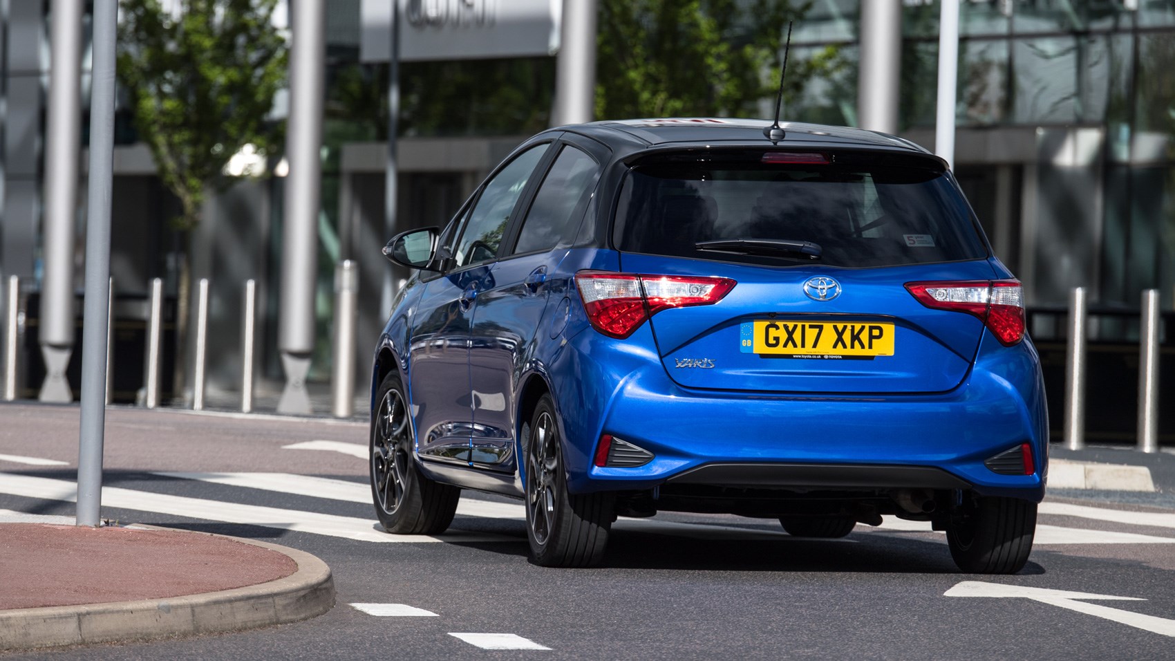Toyota Yaris UK rear cornering