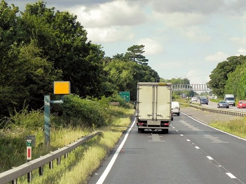 The speed camera at Great Ponton on the A1
