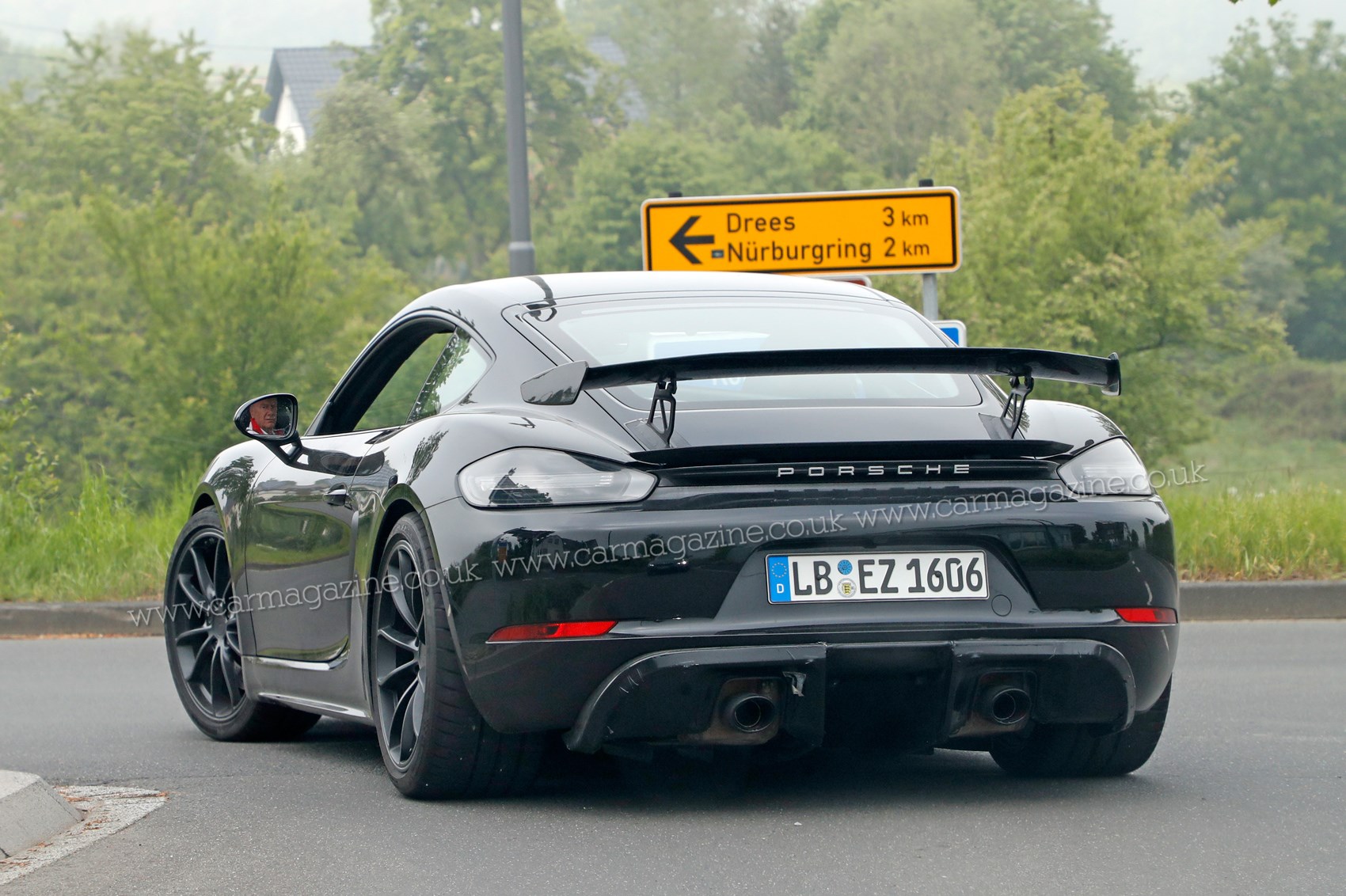 New Porsche 718 Cayman Gt4 Wingless Touring Spotted Testing Car