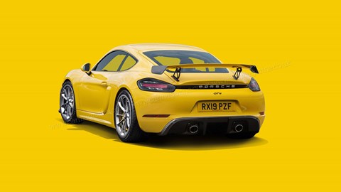 The new 718 Cayman GT4 render
