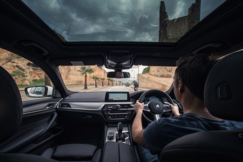CAR magazine BMW 5-series vs Morocco