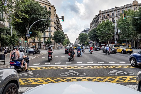 SEAT Ateca Barcelona traffic