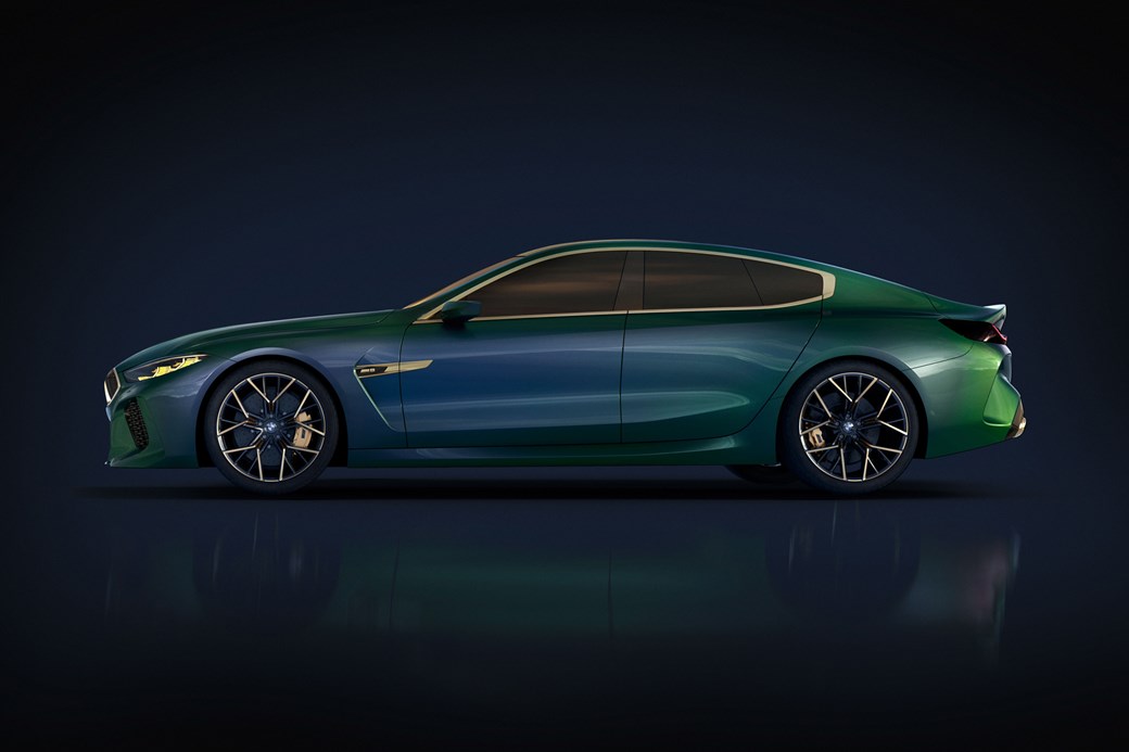 BMW concept M8 Gran Coupe side profile