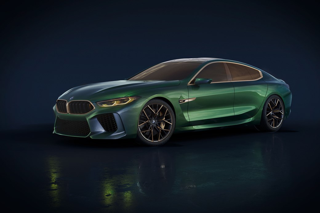 BMW concept M8 Gran Coupe side profile