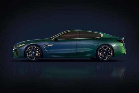 BMW concept M8 Gran Coupe side profile