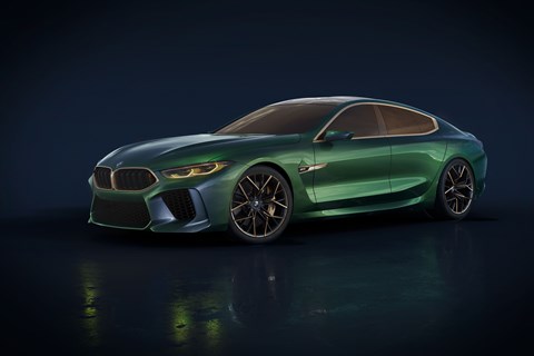 BMW concept M8 Gran Coupe side profile