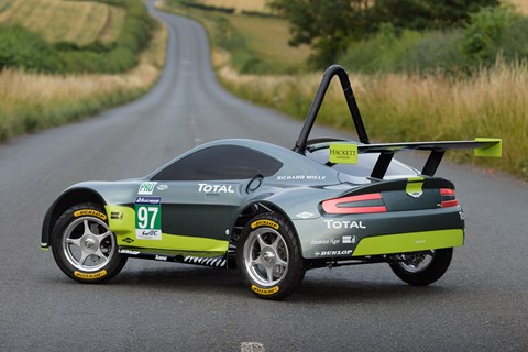 Aston Vantage soapbox rear quarter