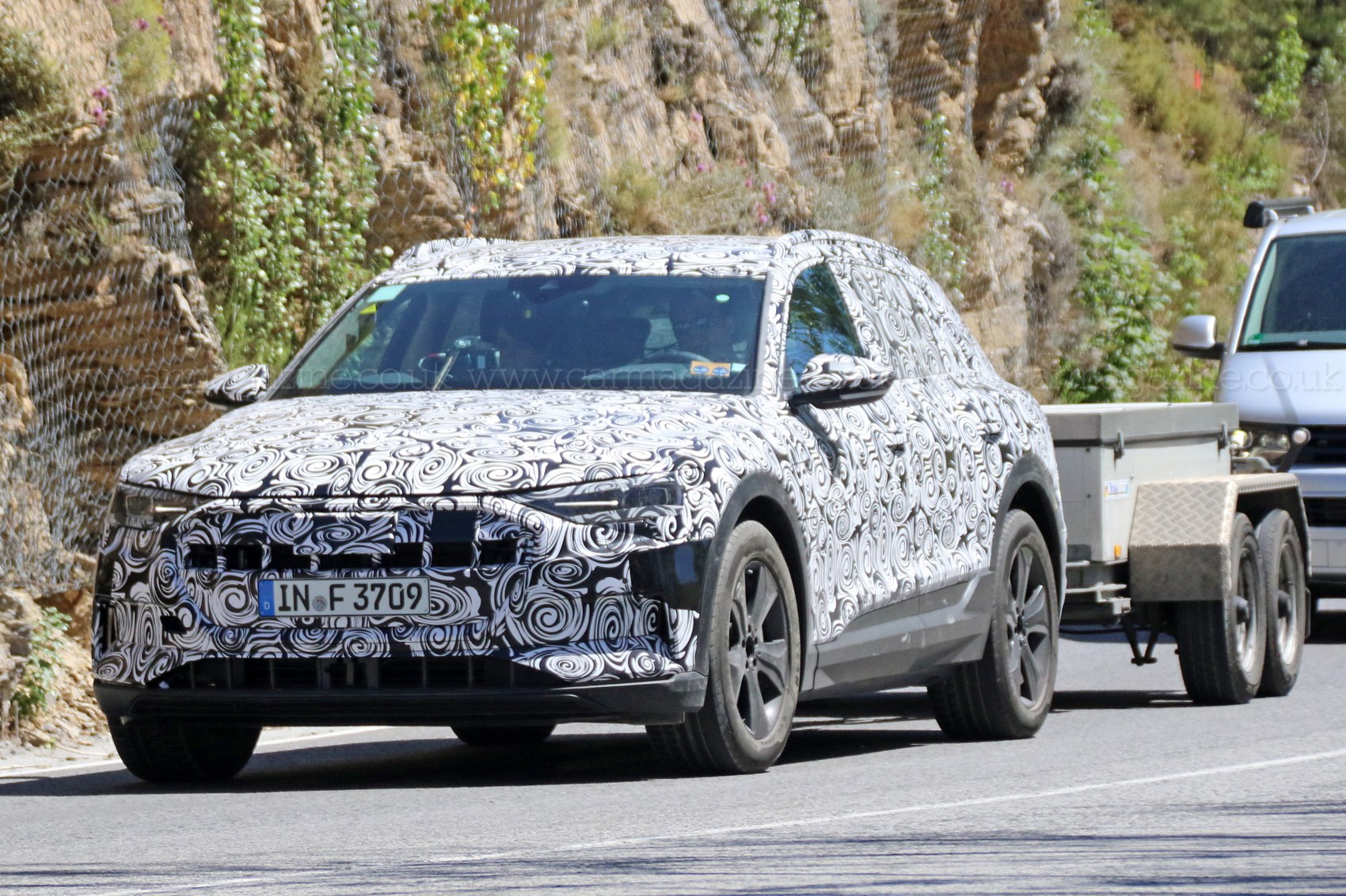 new audi e tron spotted audis first electric car on test