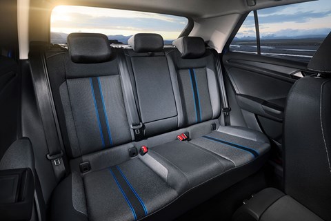 The VW T-Roc rear seats: this is a four- or five at a push - seater