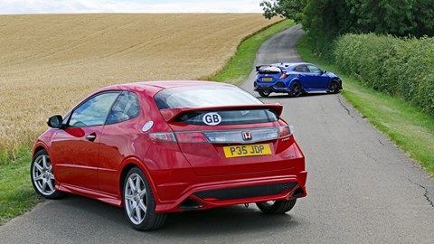 Honda Civic Type R old and new