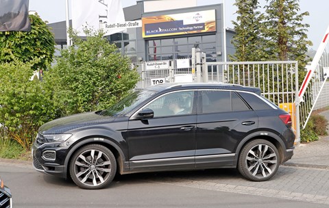 VW T-Roc R spy photos: a hot hatch on stilts