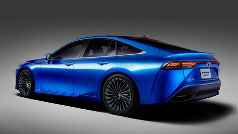 New Toyota Mirai hydrogen car at the 2019 Tokyo motor show