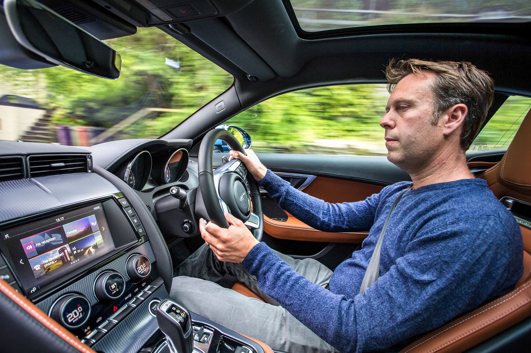 Jaguar F-type 4cyl Ben driving