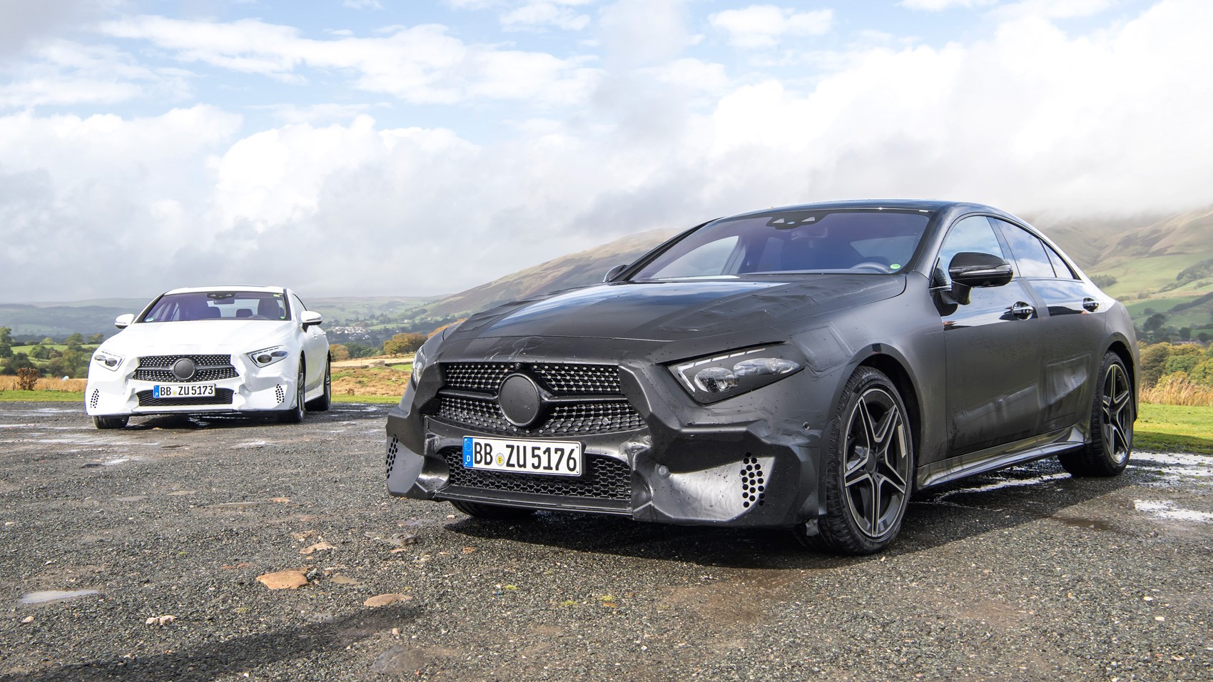 Mercedes Cls Pre Production 2017 Ride Review By Car Magazine Mercedes Cls Pre Production Twin