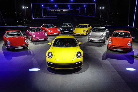 Porsche 992 at Los Angeles auto show