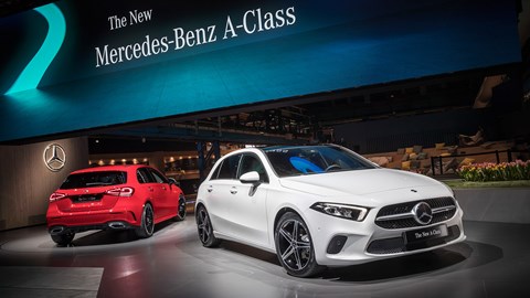 The new Mercedes-Benz A-class at its world debut