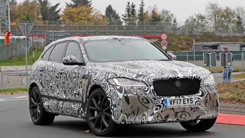 Jaguar Spy Shots Car Magazine The New 2018 Jaguar F Pace Svr Car S Spy Photos