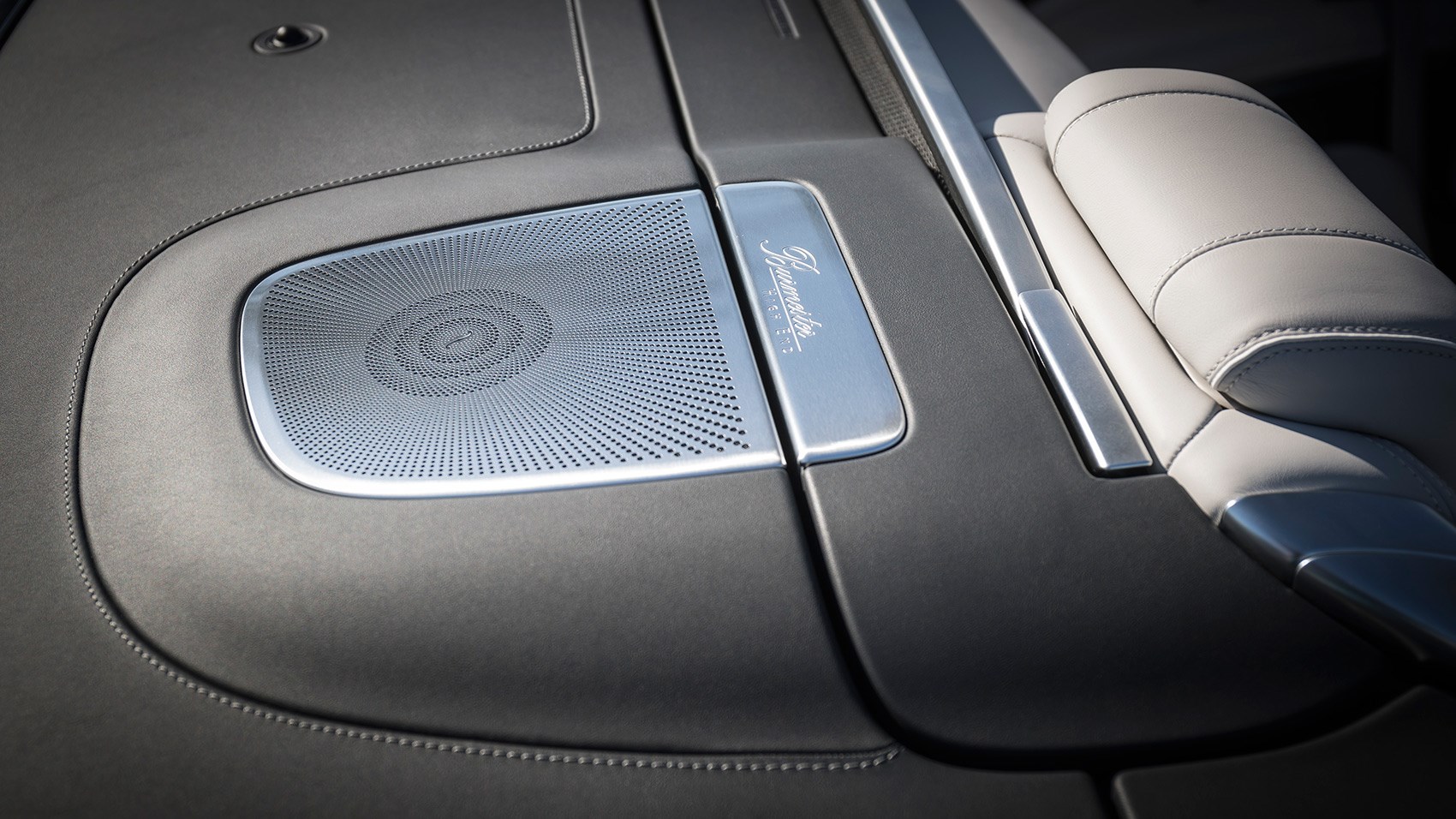 Burmeister stereo available on Merc S-class convertible. Prices from £116k Burmeister stereo available on Merc S-class convertible. Prices from £116k