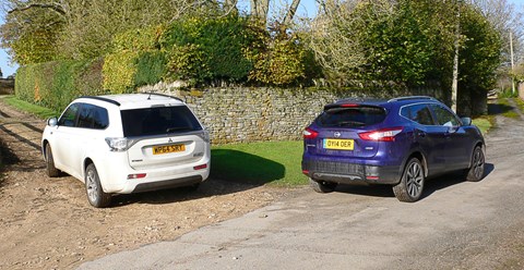 Nissan Qashqai and Mitsubishi Outlander