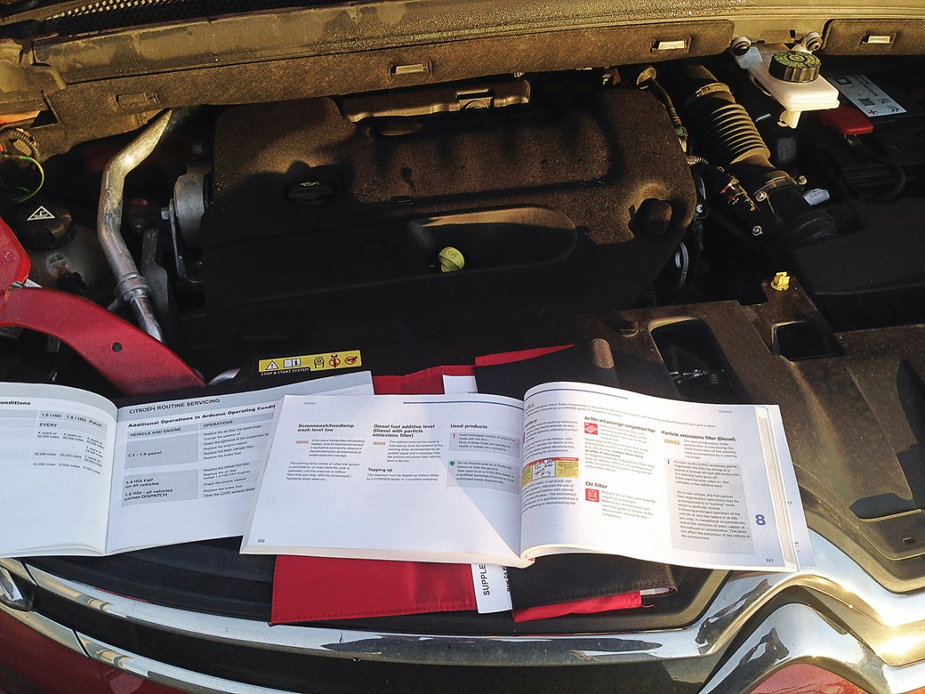 We had to fill up AdBlue exhaust treatment at 16,000 miles; the manual says  not