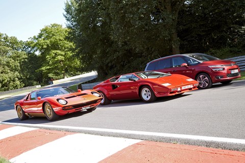 Our Picasso plays support car on a Lamborghini shoot for CAR magazine
