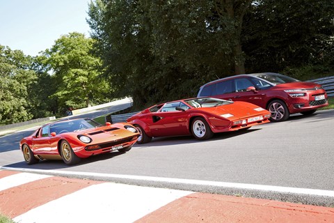 Our Picasso plays support car on a Lamborghini shoot for CAR magazine