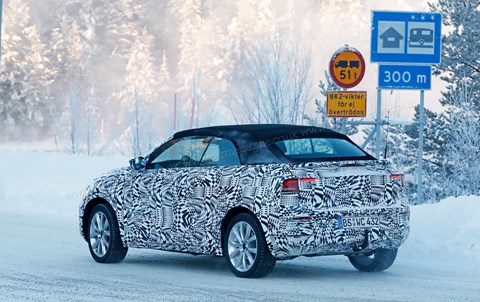 VW T-Roc Cabriolet spy photos 2020