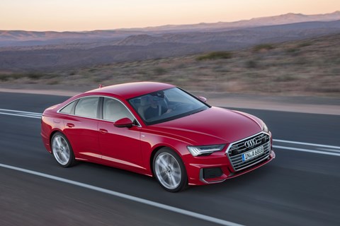 Audi A6 red side pan
