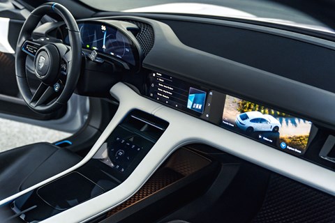 Interior of the Porsche Mission E Cross Turismo concept