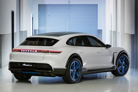 Porsche Mission E Cross Turismo concept rear view