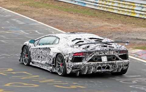 The fastest thing at the Nordschleife? We spy the Lamborghini Aventador SV Jota at the Nuburgring