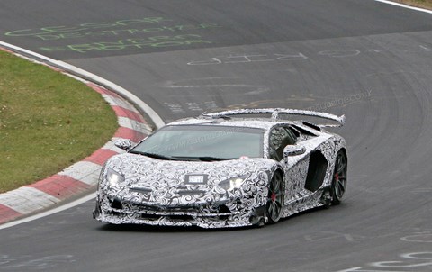 The new 2018 Lamborghini Aventador SV Jota spied on test: prices, specs and photos