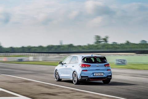 Hyundai i30 N Performance Pack on track