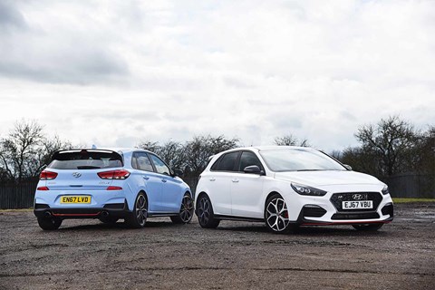 Hyundai i30 N Performance Pack and regular hot hatch