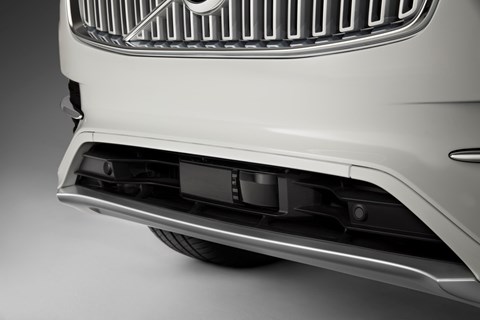 Lidar sensors in a Volvo