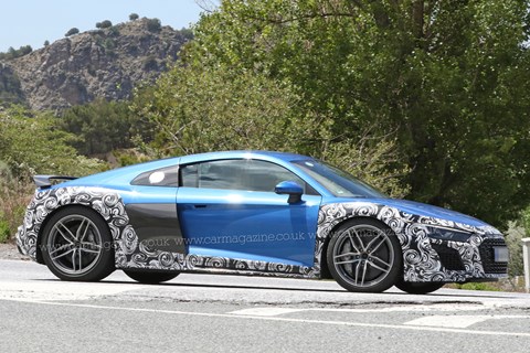 Audi R8 GT side spy shot