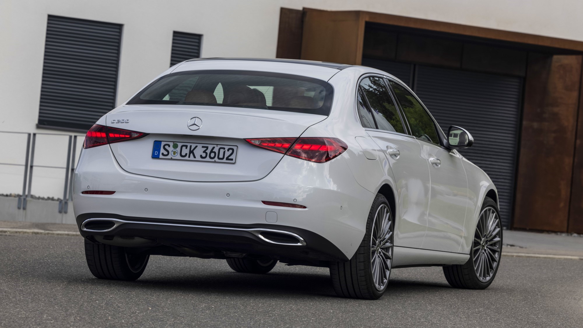 2021 Mercedes-Benz C-Class rear three quarter 2021 Mercedes-Benz C-Class rear three quarter