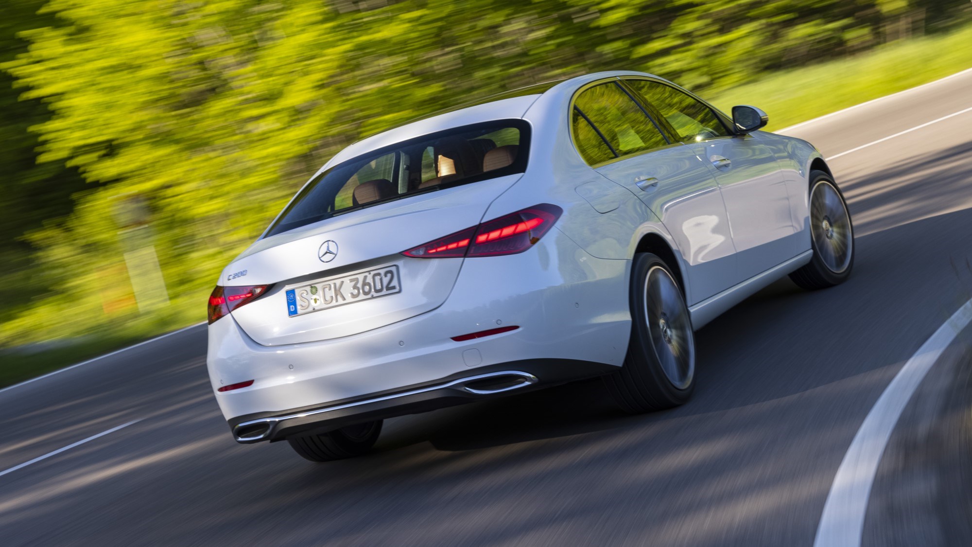 2021 Mercedes-Benz C-Class rear cornering 2021 Mercedes-Benz C-Class rear cornering