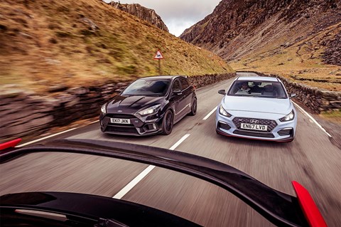Ford Focus RS i30N tracking
