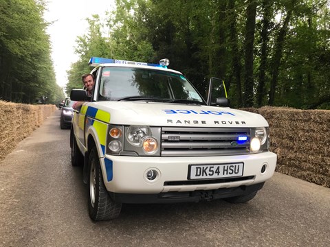 Tim Pollard Range Rover police car
