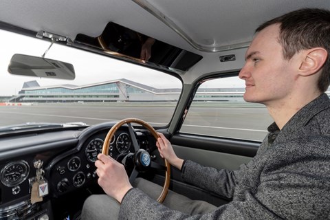 DB5 Goldfinger Jake driving