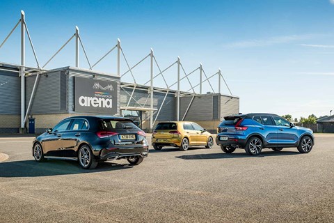 The CAR magazine triple test review: VW Golf vs Mercedes-Benz A-Class vs Volvo XC40