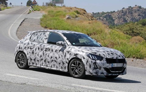 CAR magazine's new spy photos capture the new Peugeot 208
