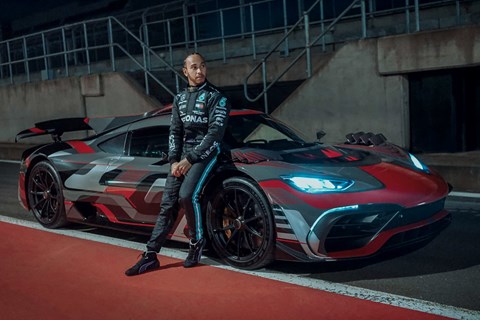 Mercedes AMG One with Lewis Hamilton