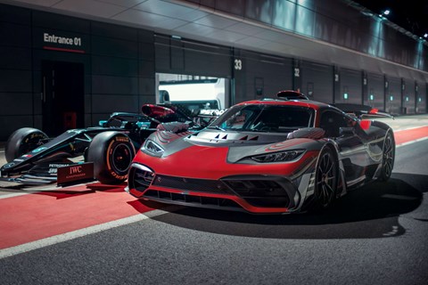 Mercedes AMG One with Mercedes-AMG W11
