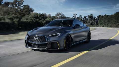 Infiniti First Official Pictures Car News Magazine Infiniti Project Black S Hybrid Super Saloon With F1 Tech Revealed In Paris